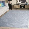 Tapete Dinos Damero Estriado en Azul