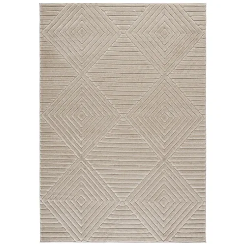 Tapete Dinos Rombos Concéntricos en Beige