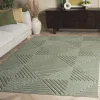Tapete Dinos Rombos Concéntricos en Verde