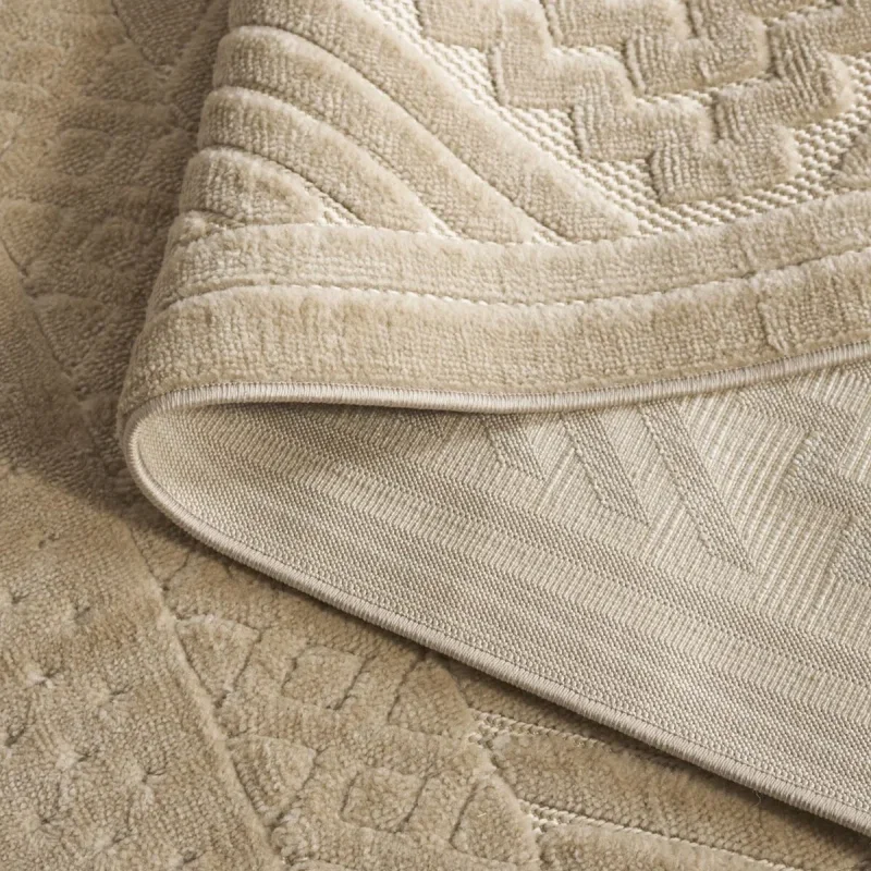 Tapete Dinos Rombos Enmarcados en Beige