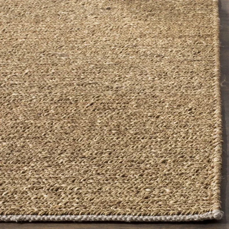 Tapete Fibra Natural Tejido Liso en Natural