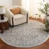Tapete Luneta Arabescos Persas en Gris con Beige