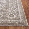 Tapete Luneta Medallón Ornamental en Beige con Gris