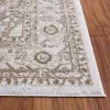 Tapete Luneta Medallón Ornamental en Marfil con Beige