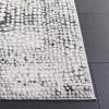 Tapete Luneta Mosaico de Puntos en Gris Carbón con Marfil