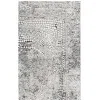 Tapete Luneta Mosaico de Puntos en Gris Carbón con Marfil