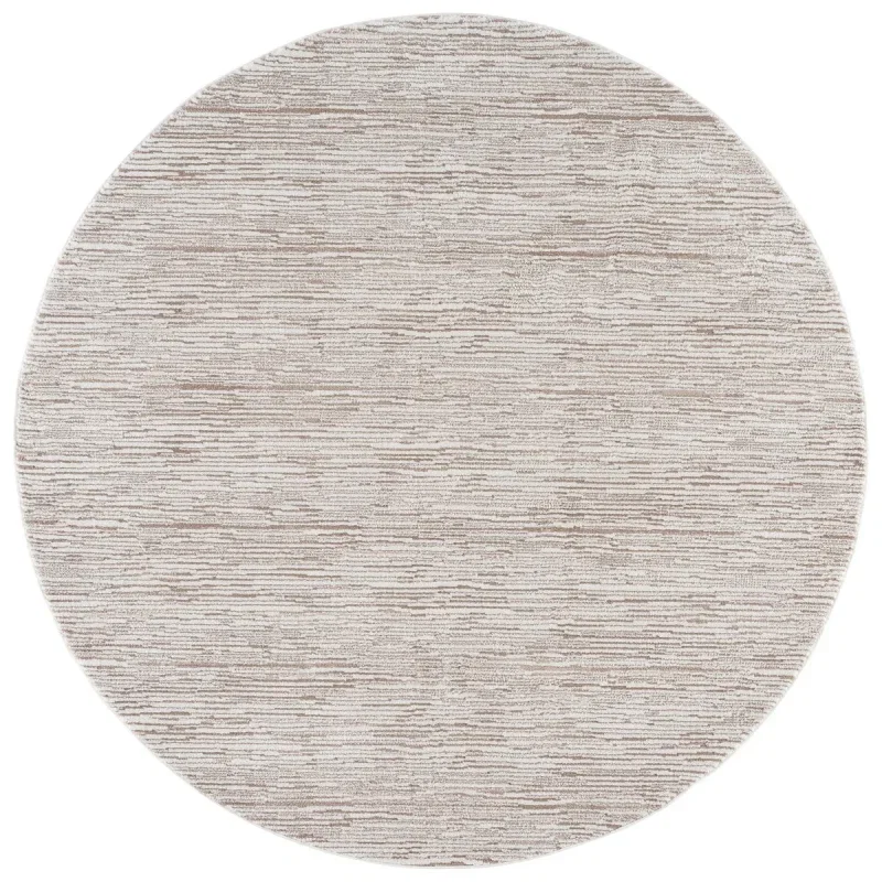 Tapete Luneta Vetas Horizontales en Beige con Marfil