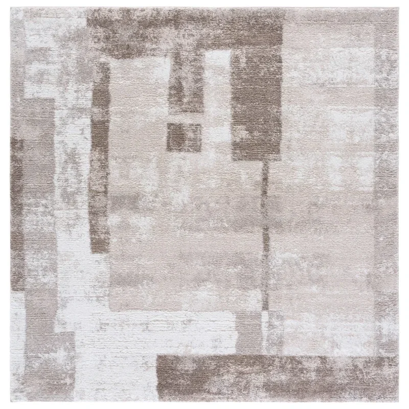 Tapete Puerto Collage en Taupe con Marfil