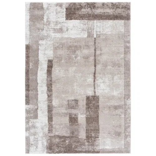 Tapete Puerto Collage en Taupe con Marfil