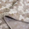 Tapete Puerto Panal en Taupe con Marfil