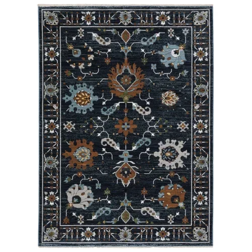 Tapete Alhambra Floral en Azul Marino