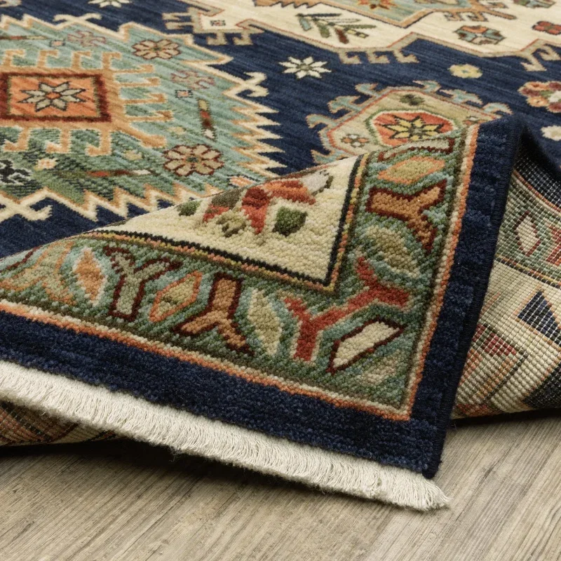 Tapete Carmesí Kazak en Marino