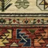 Tapete Carmesí Tribal en Marfil