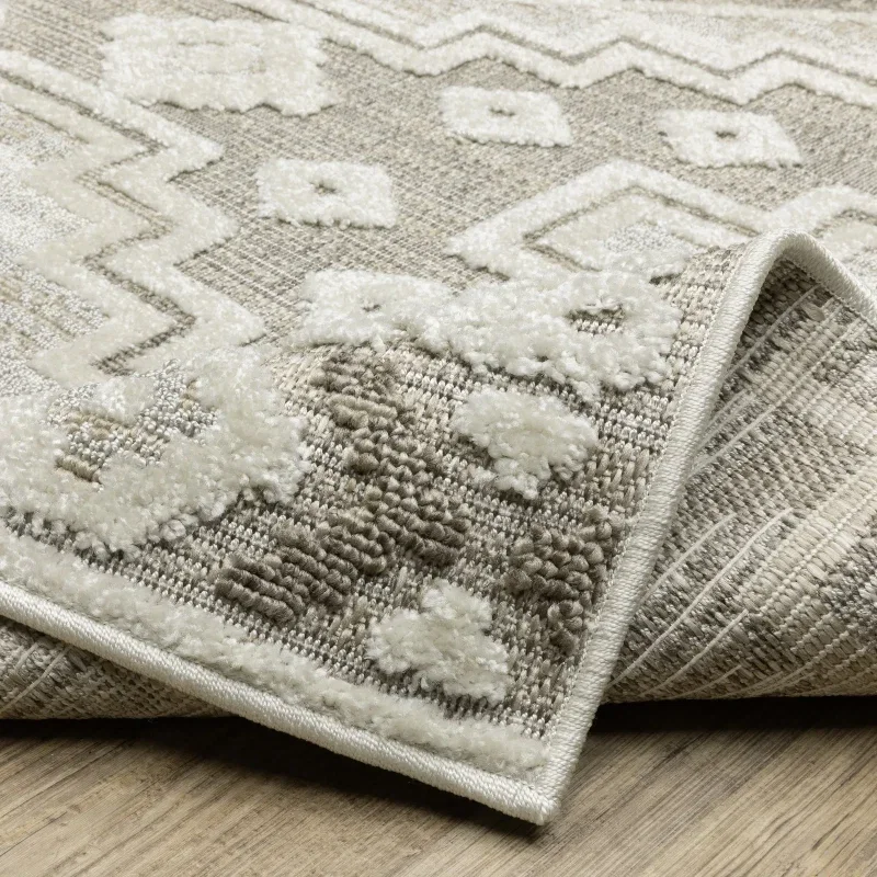 Tapete Medina Kilim en Topo