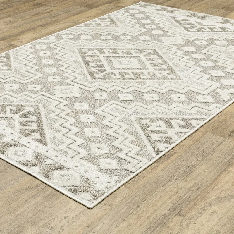 Tapete Medina Kilim en Topo