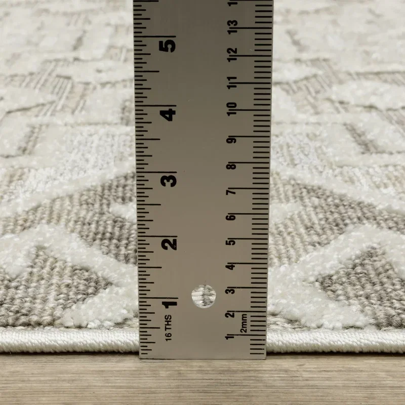 Tapete Medina Kilim en Topo