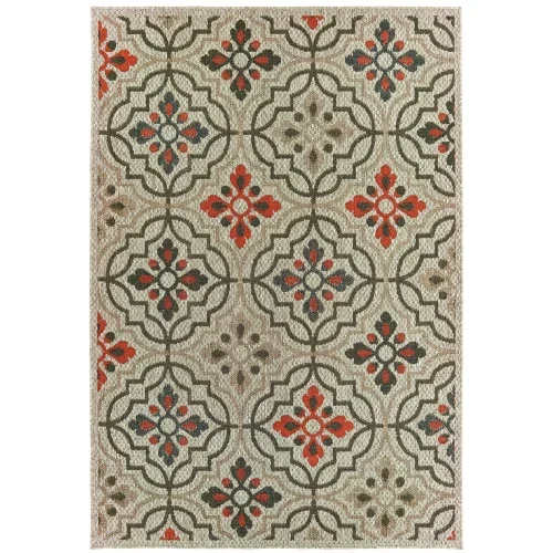 Tapete Paralelo Azulejos en Beige