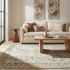 Tapete Poniente Floral en Coral