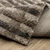 Tapete Relieve Bloques en Café Oscuro