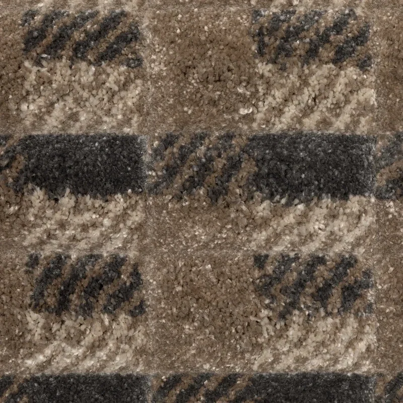 Tapete Relieve Bloques en Café Oscuro