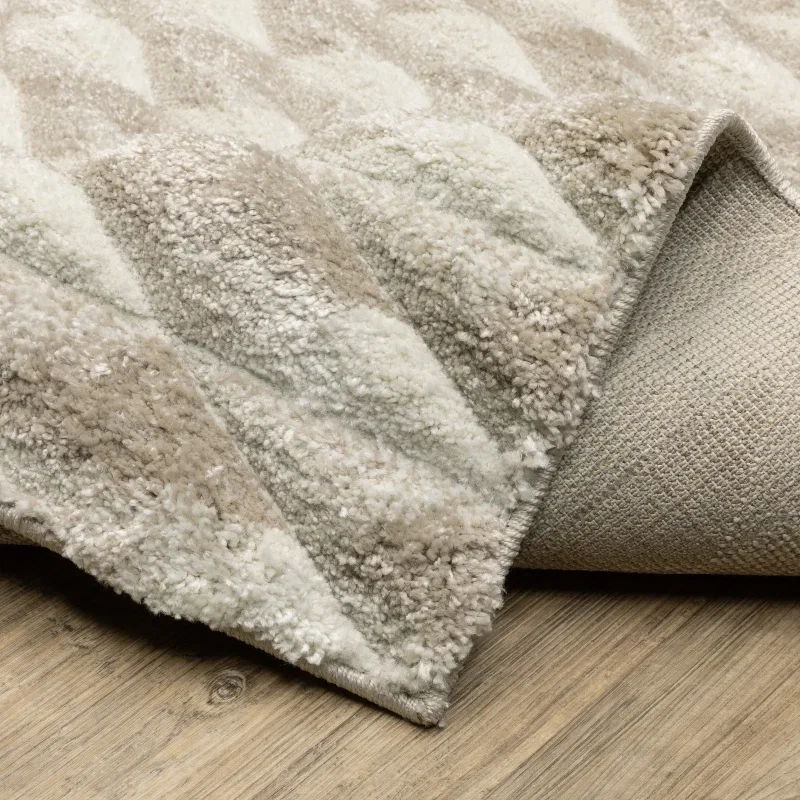 Tapete Relieve Damero en Beige
