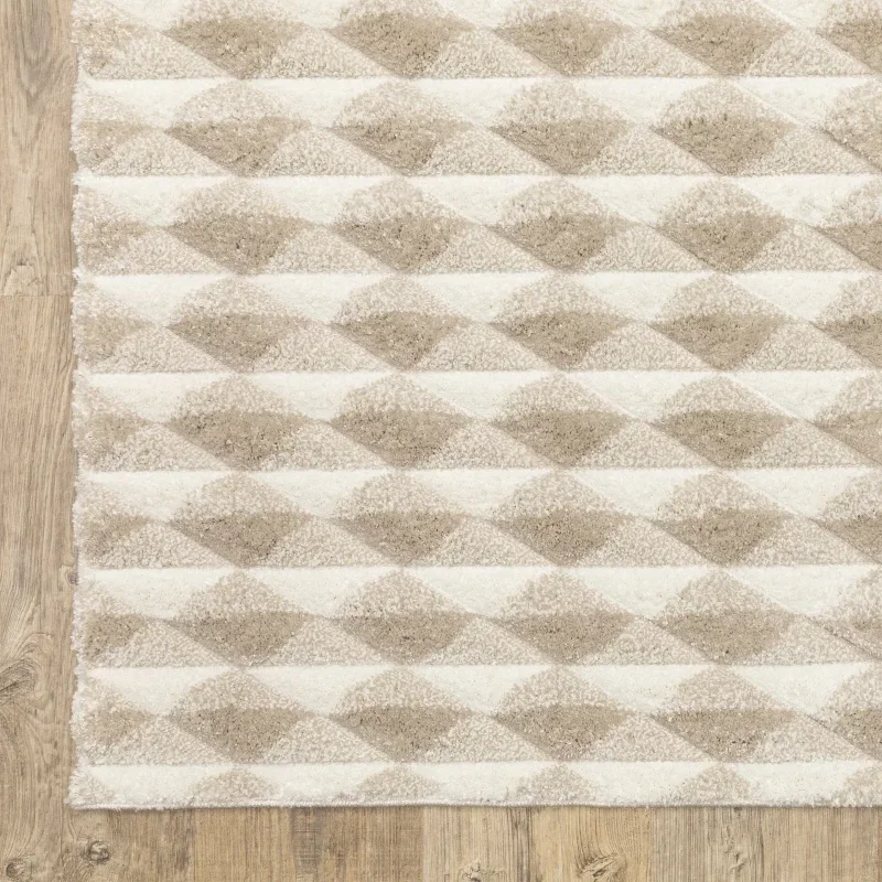 Tapete Relieve Damero en Beige