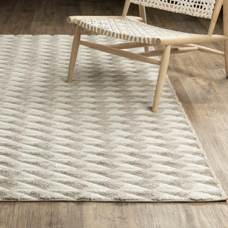 Tapete Relieve Damero en Beige