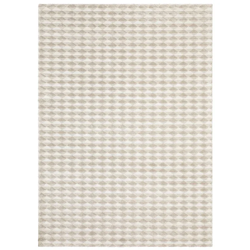 Tapete Relieve Damero en Beige