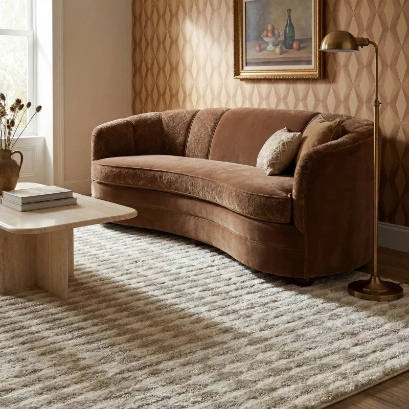 Tapete Relieve Damero en Beige