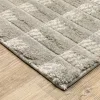 Tapete Relieve Damero en Gris Claro