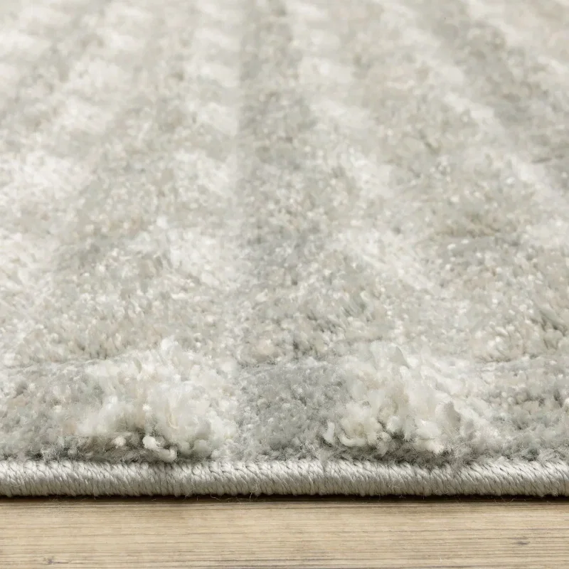 Tapete Relieve Damero en Gris Claro