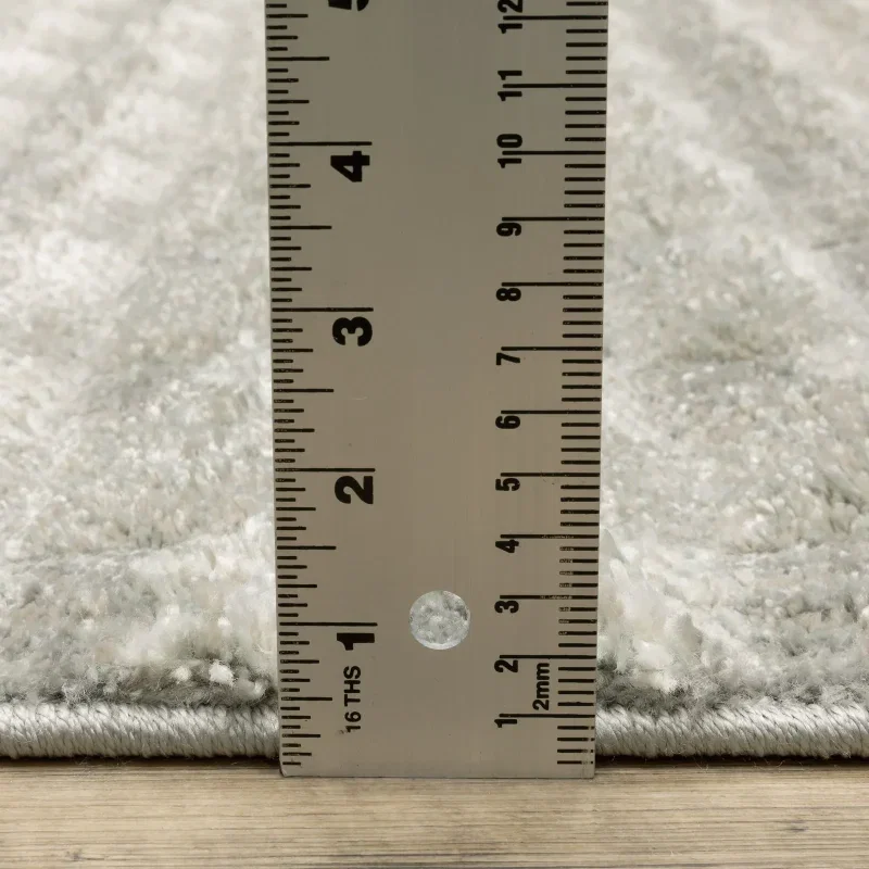 Tapete Relieve Damero en Gris Claro