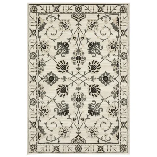 Tapete Tinta Floral en Marfil