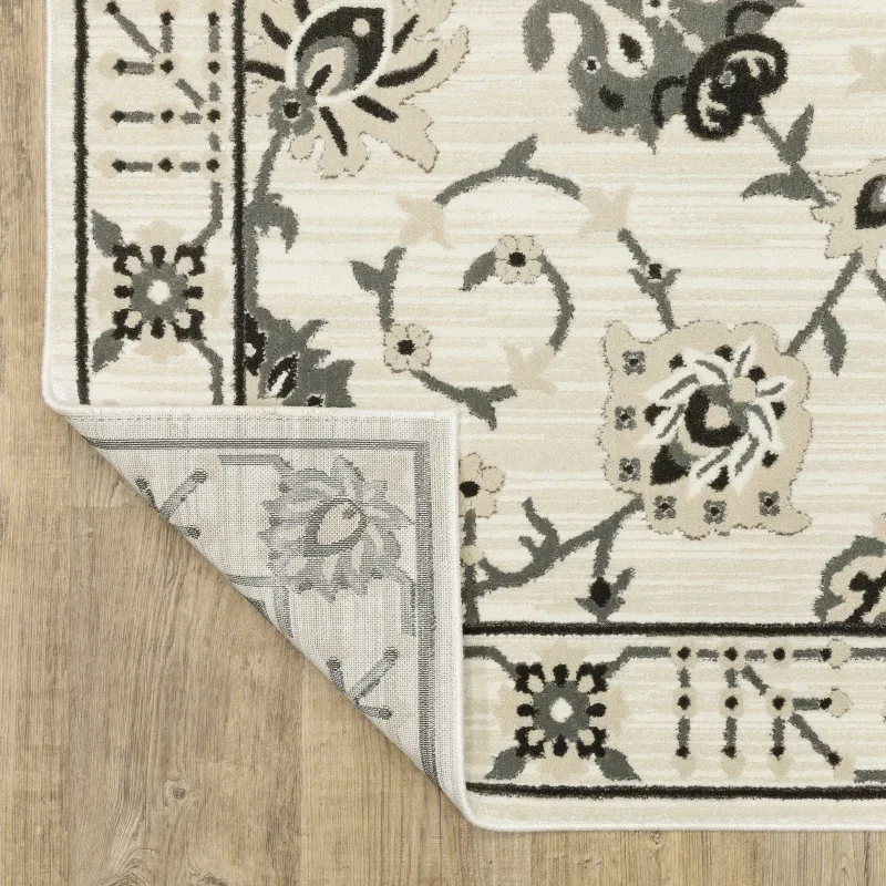 Tapete Tinta Floral en Marfil