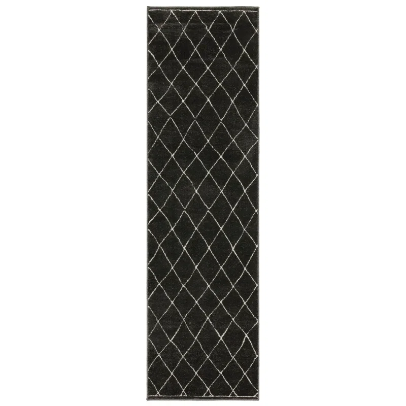 Tapete Tinta Rombos en Negro