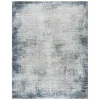Tapete Tomás Efecto Envejecido en Gris con Azul Marino