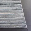 Tapete Tomás Estrías Horizontales en Gris con Azul Marino