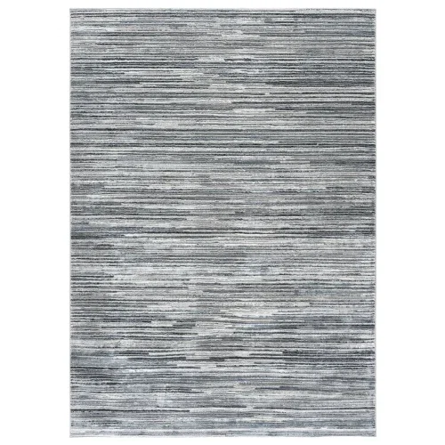 Tapete Tomás Estrías Horizontales en Gris con Azul Marino