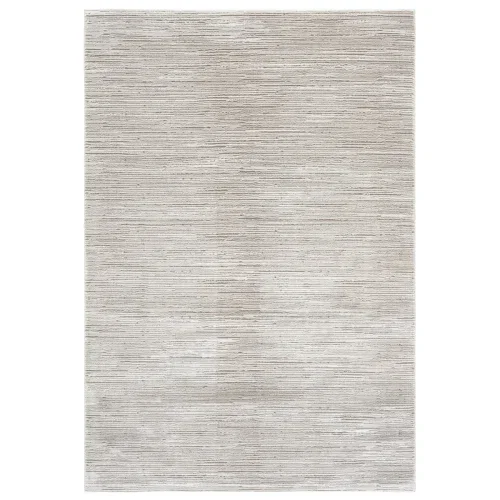 Tapete Tomás Estrías Horizontales en Marfil con Beige