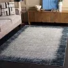 Tapete Tomás Marco Difuminado en Gris con Azul Marino
