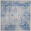 Tapete Adira Arboleda Desgastada en Azul con Gris, versión cuadrada