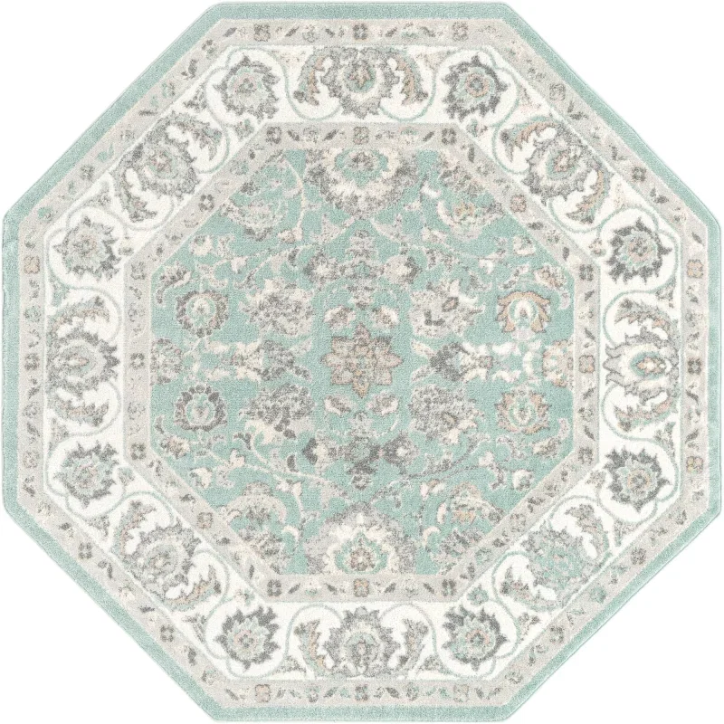 Tapete Aurelios Damasco Ornamental en Aqua
