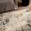 Tapete Barro de Texturas Abstractas en Beige sobre el piso