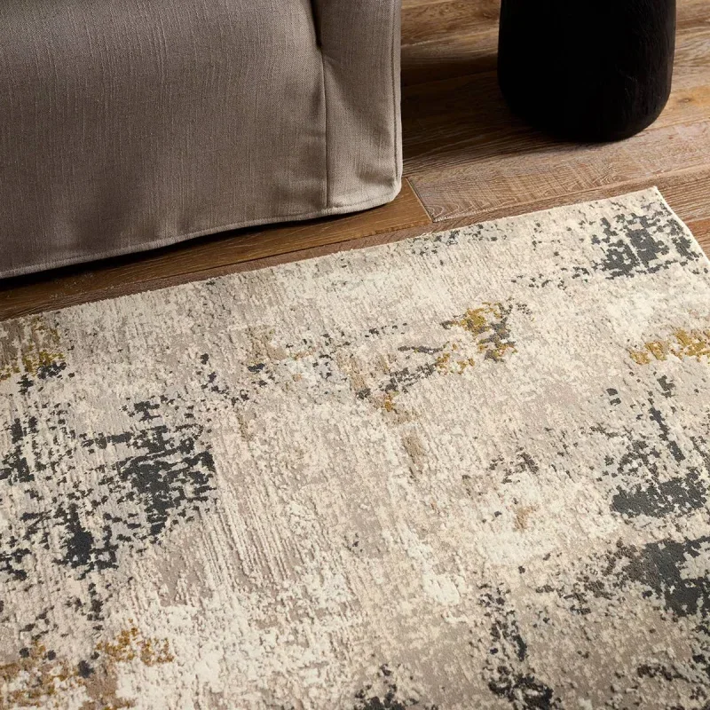 Tapete Barro de Texturas Abstractas en Beige sobre el piso