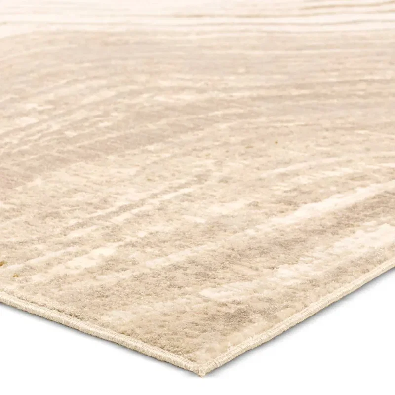 Tapete Barro Rayado Minimalista en Beige, detalle de la textura