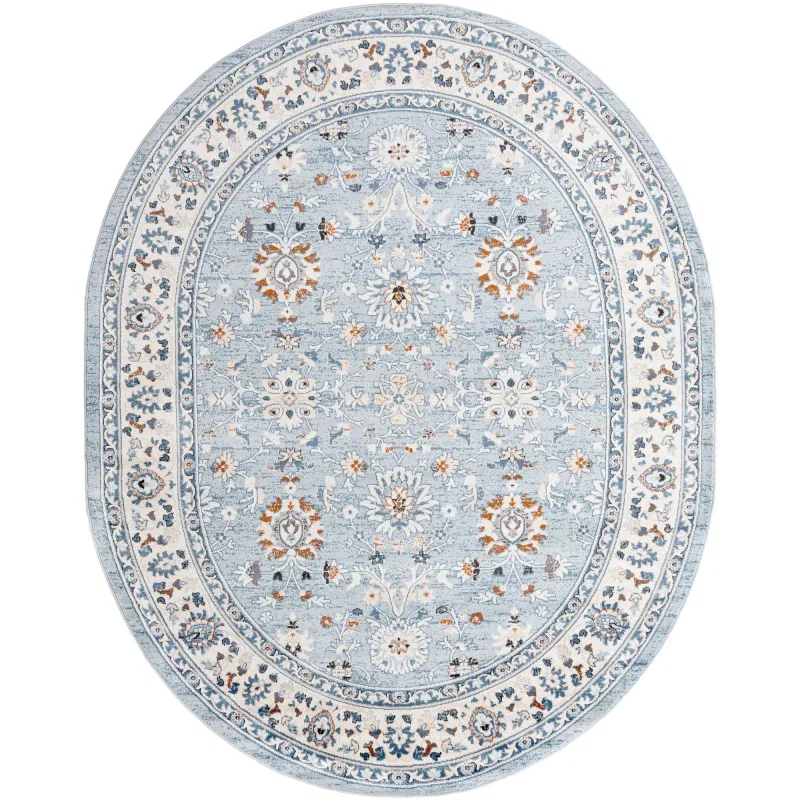 Tapete Carolina Flores Ornamentales en Aqua