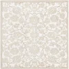 duna floral tonal en blanco nieve