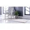duna floral tonal en blanco nieve