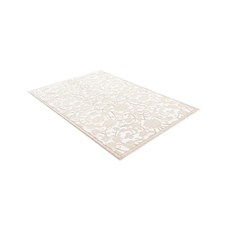 duna floral tonal en blanco nieve