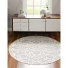 duna floral tonal en blanco nieve